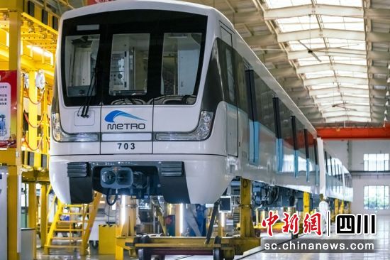 整車檢修牛產線。(資料圖)成都軌道集團供圖 整車檢修牛產線。(資料圖)成都軌道集團供圖