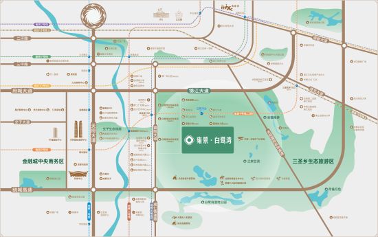 雍景白鷺灣區(qū)位圖。雍景白鷺灣供圖 雍景白鷺灣區(qū)位圖。雍景白鷺灣供圖