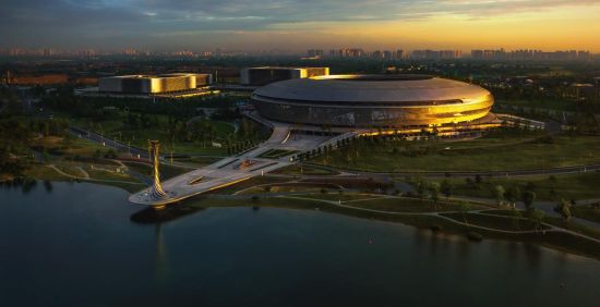 東安湖體育館實景圖。成都龍湖供圖 東安湖體育館實景圖。成都龍湖供圖
