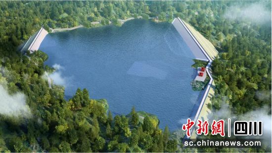 項(xiàng)目設(shè)計(jì)圖。中國能建葛洲壩機(jī)電公司供圖 項(xiàng)目設(shè)計(jì)圖。中國能建葛洲壩機(jī)電公司供圖