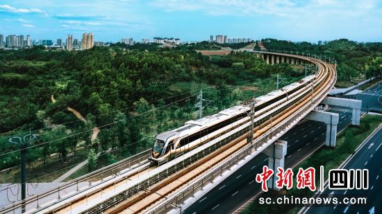 即將開通的跨市域軌道交通資陽線。成都軌道集團供圖 即將開通的跨市域軌道交通資陽線。成都軌道集團供圖