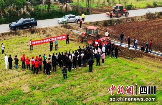 專家在田間地頭講解小麥播種事項。肖蒙 攝 專家在田間地頭講解小麥播種事項。肖蒙 攝