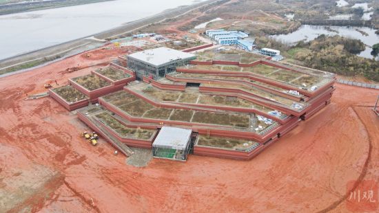 江口沉銀博物館施工現場。譚笑非 攝 江口沉銀博物館施工現場。譚笑非 攝