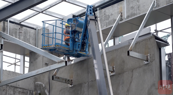 江口沉銀博物館施工現場。譚笑非 攝 江口沉銀博物館施工現場。譚笑非 攝